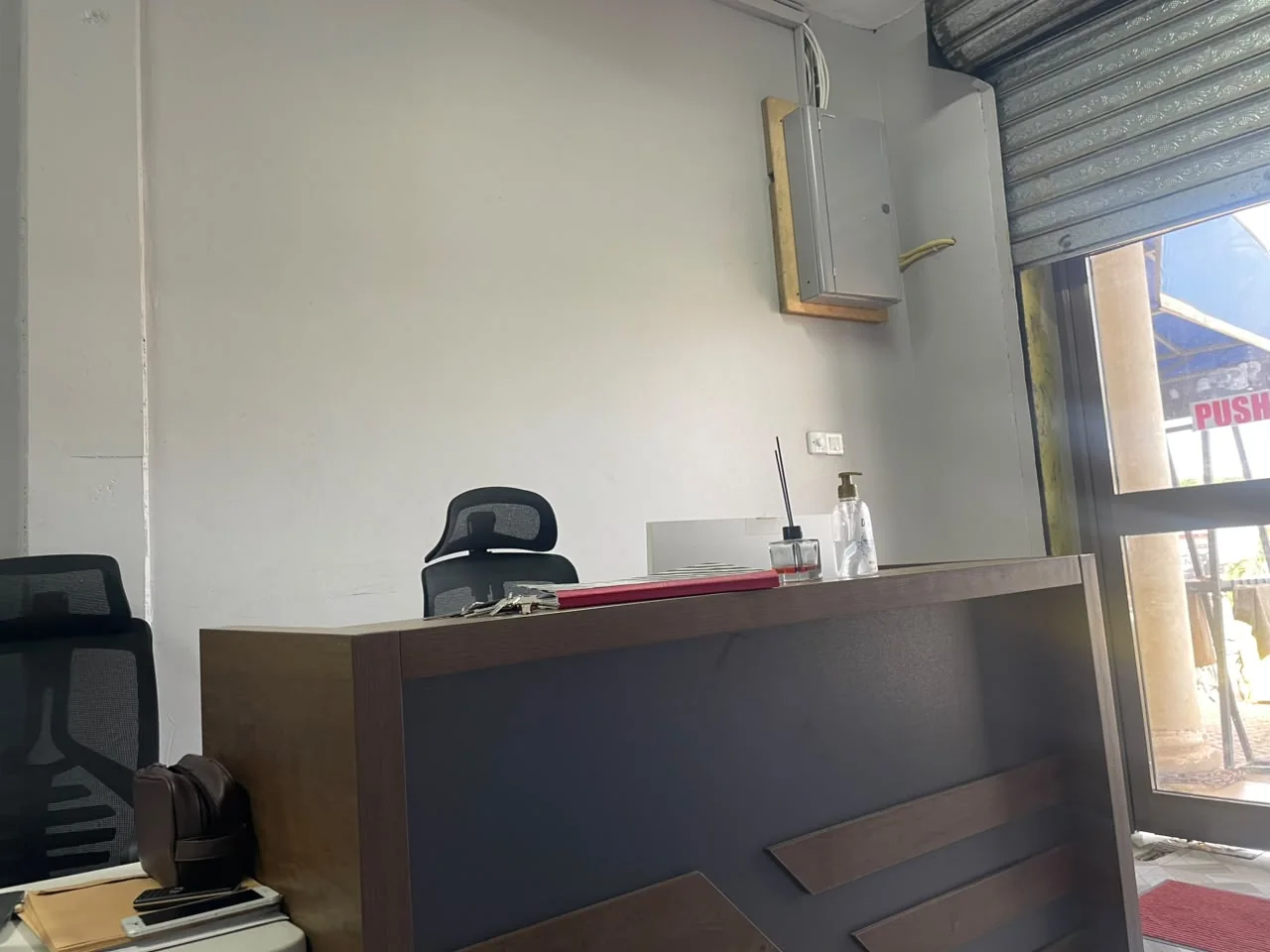 Reception and customer service area inside MeatLand Santasi